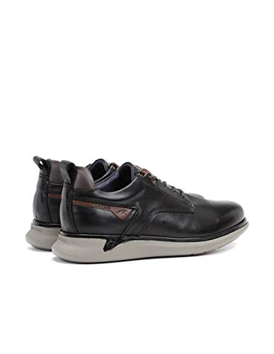Fluchos | Zapato de Hombre | Cooper F0966 Surf Negro Com.3 Zapato Light | Zapato de Piel | Cierre con Cordones | Piso EVA