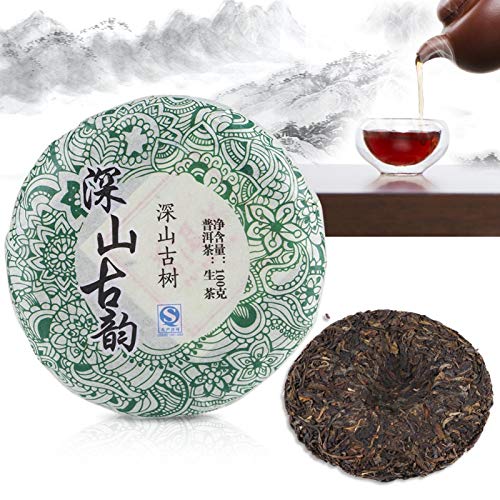 Fydun PU-er Tea PU-Erh TeaChinese Yunnan Pu'erh Raw Cake Sheng Puerh Raw Puerh Raw Puerh Tea para Familiares Amigos Regalo 100g