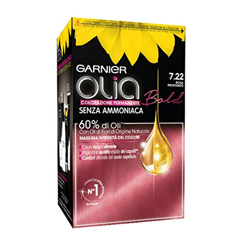 Garnier Olia Bold Colorazione permanente senza amoniaca 7.22 Rosa Profondo