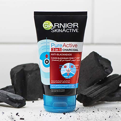 Garnier Pure Active 3 en 1 Carbón vegetal