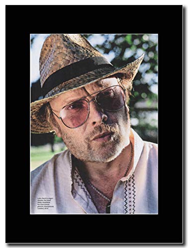 Gasolinerainbows - Luke - Haines - Rose Tinted Glasses - Revista montada Obra de Arte Promocional en una Montura Negra - Matted Mounted Magazine Promotional Artwork on a Black Mount