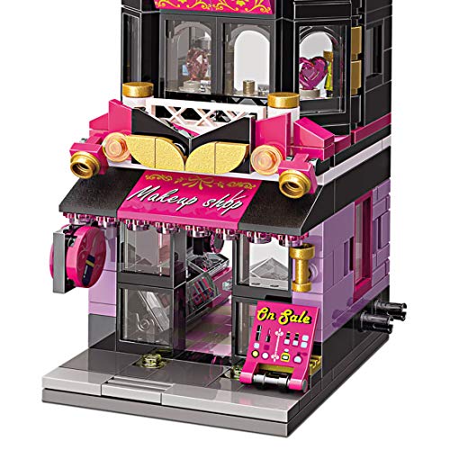 Gedar Modelo arquitectónico Bloques de construcción Tienda de cosméticos, Creator construcción de Casas, Creator Expert House, 348 Piezas Compatible con Lego