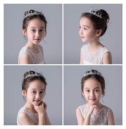 Generic Brands Corona Tiara Cumpleaños Corona Tiara Corona de Cristal Corona Nupcial para Bodas Fiestas de Cumpleaños Proms Concursos
