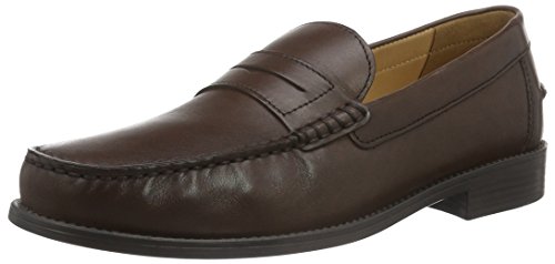 Geox U NEW DAMON B Mocasines Hombre, Marrón (Dk Brown), 43.5 EU