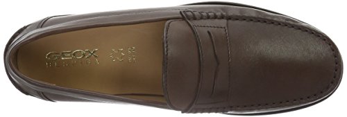 Geox U NEW DAMON B Mocasines Hombre, Marrón (Dk Brown), 43.5 EU