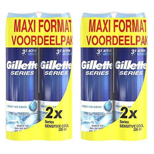 Gillette SERIES GEL SENSITIVE COOL LOTE 400 ml