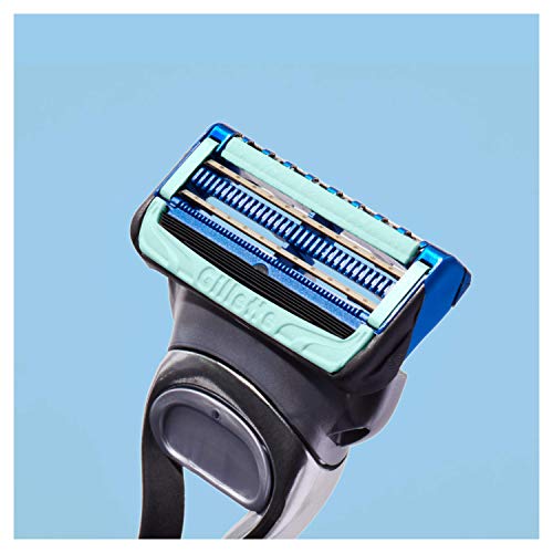 Gillette SkinGuard Maquinilla de Afeitar Hombre, Pieles Sensibles + 4 Cuchillas de Recambio