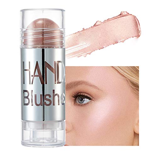 GL-Turelifes Blush Stick Blush Cream Lápiz de colorete hidratante, iluminador y recortador, colorete en barra que aumenta el brillo y el estado de ánimo El maquillaje de mejillas agrega brillo (#02)