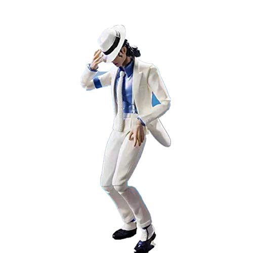GUANGHHAO MJ Michael Jackson Anime Figura Figma 14cm-Figurita DecoracióN Adornos Coleccionables Juguete Animaciones Modelo De Personaje