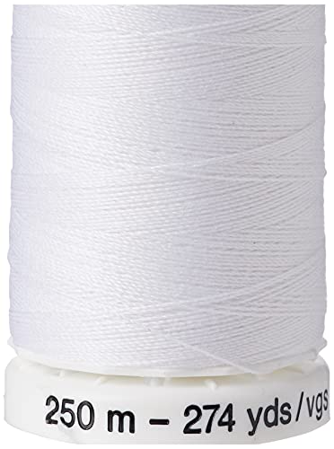 Gutermann Sew-All de Hilo, poliéster, Blanco, 250 m