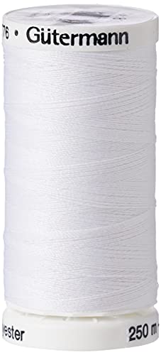 Gutermann Sew-All de Hilo, poliéster, Blanco, 250 m