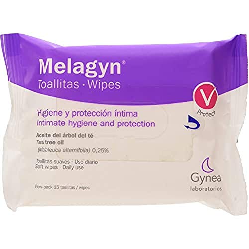 Gynea Melagyn - Toallitas intimas, 15 unidades