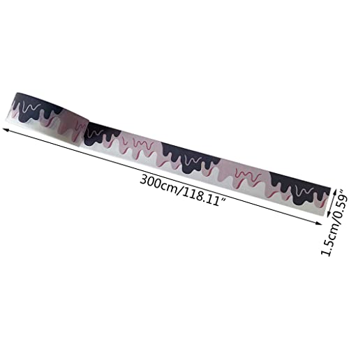 HAINAN Exquisito Rollo de Cinta Adhesiva Decorativa de Papel washi Ideal para álbumes de Recortes calendarios planificadores revistas álbumes de Fotos de Arte Cinta Decorativa para álbumes de