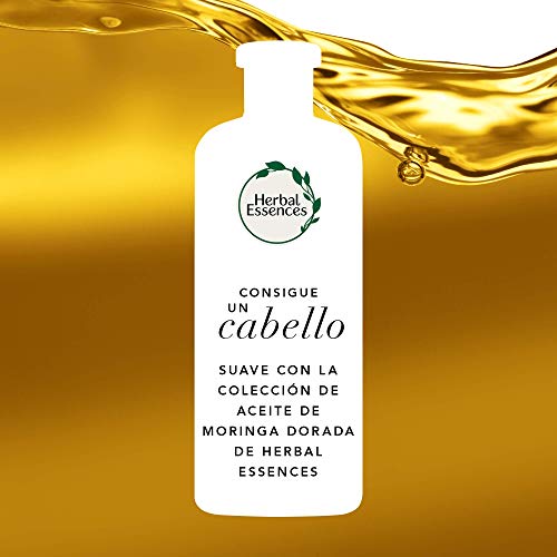 Herbal Essences bio:renew Acondicionador para un pelo suave, Aceite de Moringa Dorada 400ml, con ph neutro e ingredientes naturales