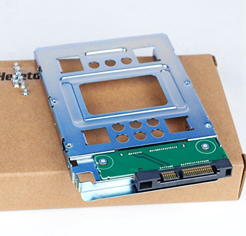 Heretom Soporte Adaptador Bandejas de Disco Duro SATA y SSD de 2,5" SSD a 3,5" Tray Caddy Caddie Adapter PN: 654540-001 con 8 Tornillos