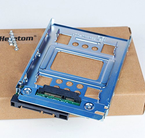 Heretom Soporte Adaptador Bandejas de Disco Duro SATA y SSD de 2,5" SSD a 3,5" Tray Caddy Caddie Adapter PN: 654540-001 con 8 Tornillos
