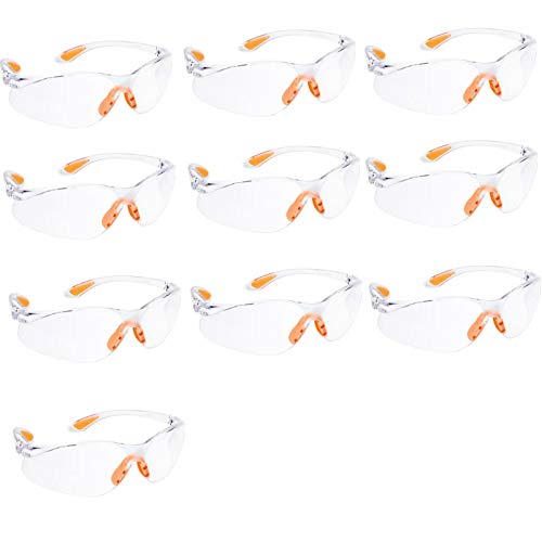 HONGCI 5 Pack Gafas de Seguridad,Gafas Protectoras Para Niños, Batallas de Armas Nerf,Construcción,Bricolaje,Laboratorio, Soldadura,Química,Uso Personal