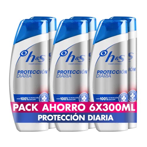 H&S Protección Diaria Anticaspa Champú, 300ml x6