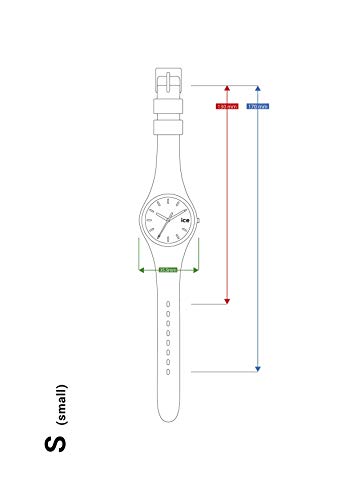 Ice-Watch ICE duo chic Aqua coral, Reloj verde para Mujer con Correa de silicona, 016981 (Small)