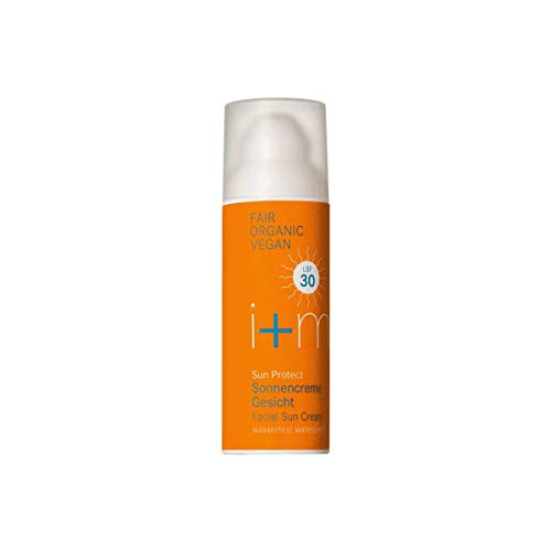 i+m - Protector solar - Crema solar para el rostro - Impermeable - FPS 30-50 ml