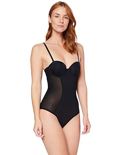Iris & Lilly C28957-00 Camiseta modeladora, Negro (Black), 34B