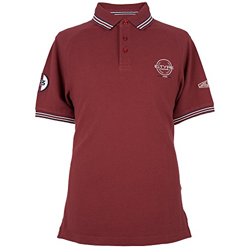 JAGUAR Heritage - Polo para Hombre, Hombre, 50JDPM703RDF, Rojo, X-Large