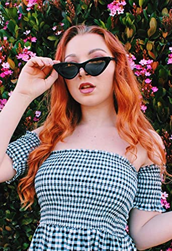 JFAN Gafas de Sol Ojo de Gato Retro Vintage Gafas para Mujeres