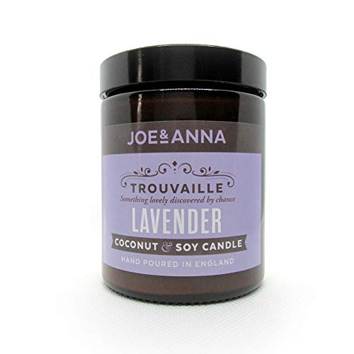 Joe and Anna Marketplace - Vela en Tarro de Cera de Coco y Soja (180 ml), Aroma a Lavanda