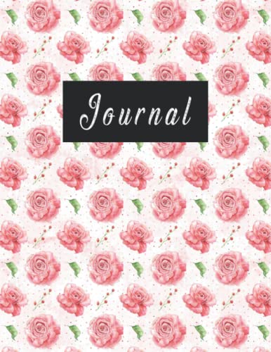 journal: Purple Roses Floral pink, College Ruled Lined, Notebook Journal, Workbook, for teen girls, Style Romantic Love Letters Notebook Writing Journal size "8.5 x 11" 120 pages vol2