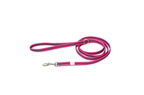 Julius-K9 218GM-PN-1,8 - Correa de Perro del Estupendo, Rosa (Rosado - Gris), 14 mm x 1,8 m, 1 unidad
