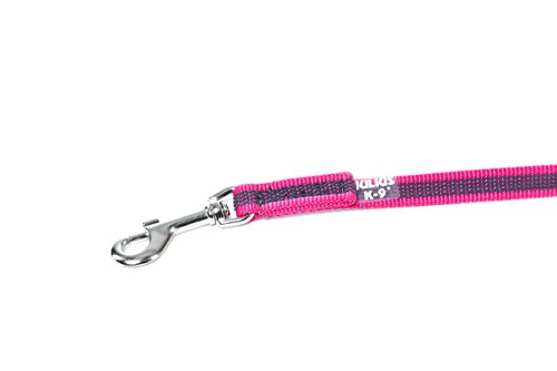 Julius-K9 218GM-PN-1,8 - Correa de Perro del Estupendo, Rosa (Rosado - Gris), 14 mm x 1,8 m, 1 unidad