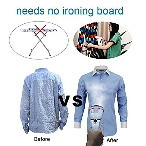KANGNING Máquina de Planchado a Vapor de Mano, vaporizador de Ropa de Viaje de Limpieza en seco portátil con Cepillo para Planchar Ropa, vaporizador de Ropa,Well