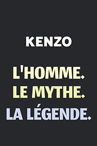 Kenzo L'homme Le Mythe La Légende : Agenda / Journal / Carnet de notes: Notebook ligné / idée cadeau