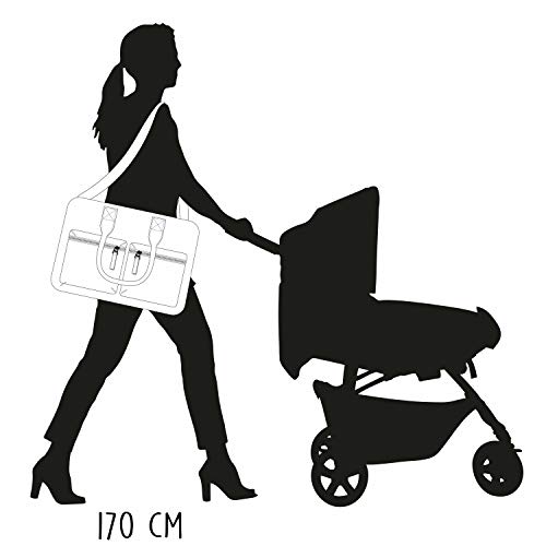 Kidz Room 030 – 8094 – 5 Bolso cambiador Vision Of Love de lona, color negro