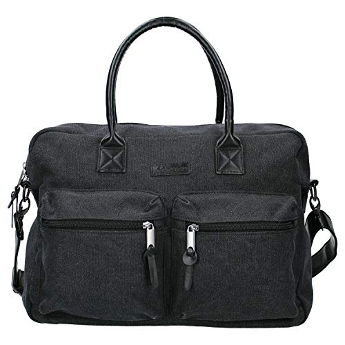 Kidz Room 030 – 8094 – 5 Bolso cambiador Vision Of Love de lona, color negro