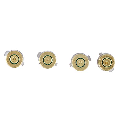 KIKYO Botones de aleación de Aluminio para PS4, Botones de Metal Dorado y Kit de modificación de Joystick para Controlador PS4