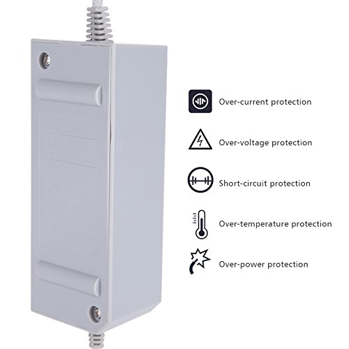 KIKYO Cable de alimentación para Nintendo Wii (110-240 V, enchufe europeo)
