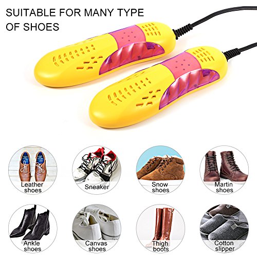 KIKYO Secador de Zapatos eléctrico Zapatos Wamer Elimina la Humedad Dentro del Zapato y Elimina el Crecimiento de bacterias para Zapatos de Cuero, Zapatos de Tela