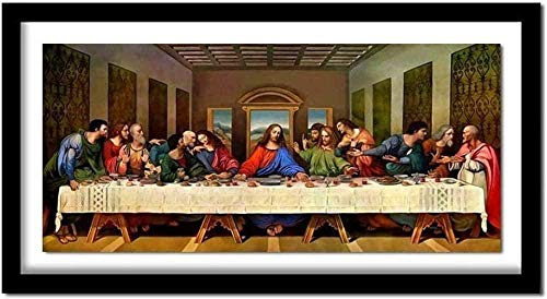 Kit de punto de cruz para adultos-DIY Cross Stitch estampado costura patrón de bordado Imágenes regalo-11CT Lienzo preimpreso-Última cena jesús