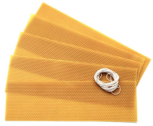 KIT para crear tus propias velas, con cera de panal de abeja natural. Origen España 100%