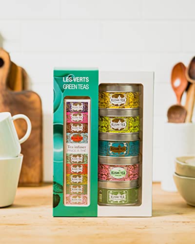 Kusmi Tea - Green Teas gift set with a tea infuser