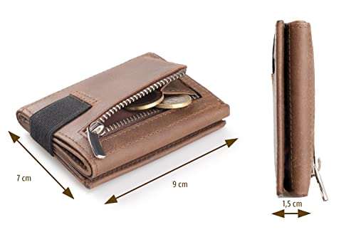 💎 Lavalen® Cartera para Hombre RFID Piel Auténtica Cuero Hecho a Mano Juvenil Perfecto para Regalo.