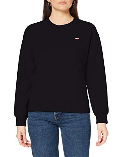 Levi's Standard Crew Sudadera, Caviar, XXS para Mujer