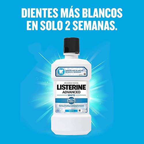 Listerine, Enjuague Bucal Blanqueador Avanzado , 500 ml