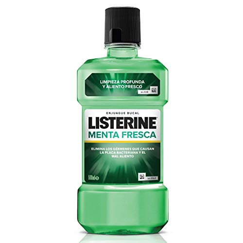 Listerine - Enjuague Bucal Menta Fresca, 500 ml