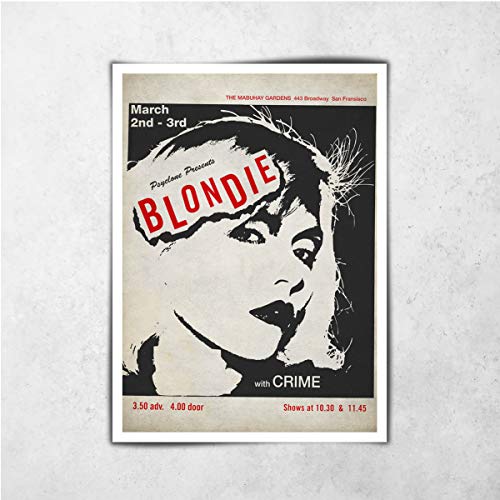 LKY Póster rubio, banda de rock punk rubio, vintage, concierto musical, impresión, decoración moderna para el hogar, decoración de pared, arte de pared, regalo de moda (61 x 91 cm)