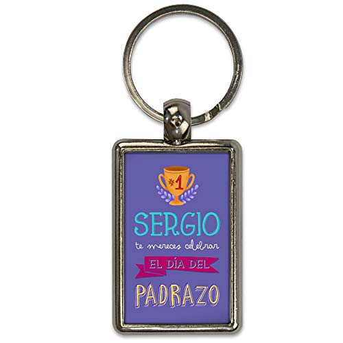 Llavero personalizado con foto. Regalos día del padre. Llaveros personalizados por las 2 caras. Forma rectangular. Varios modelos. Padrazo