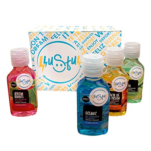 LLUSFUL - Gel Higienizante perfumado. Hidrogel - Uso frecuente aprox 5 meses