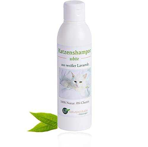 LT-Naturprodukte Champú para gatos White | Bio | Cuidado suave para pelaje blanco sin productos químicos ni jabón | contra picor | Hipoalergénico | con lavaerda blanca original | 250 ml