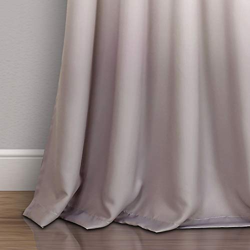 Lush Decor Umber Fiesta - Par de Cortinas para Ventana de oscurecimiento para habitación, 84" x 52", Color Rosa y Gris, Amarillo/Gris, 84" x 52"
